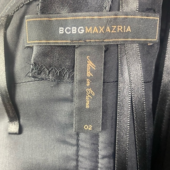 BCBG Maxazria Black Lace and Satin Cocktail Party Formal Elegant Dress Size 2 - Picture 6 of 10